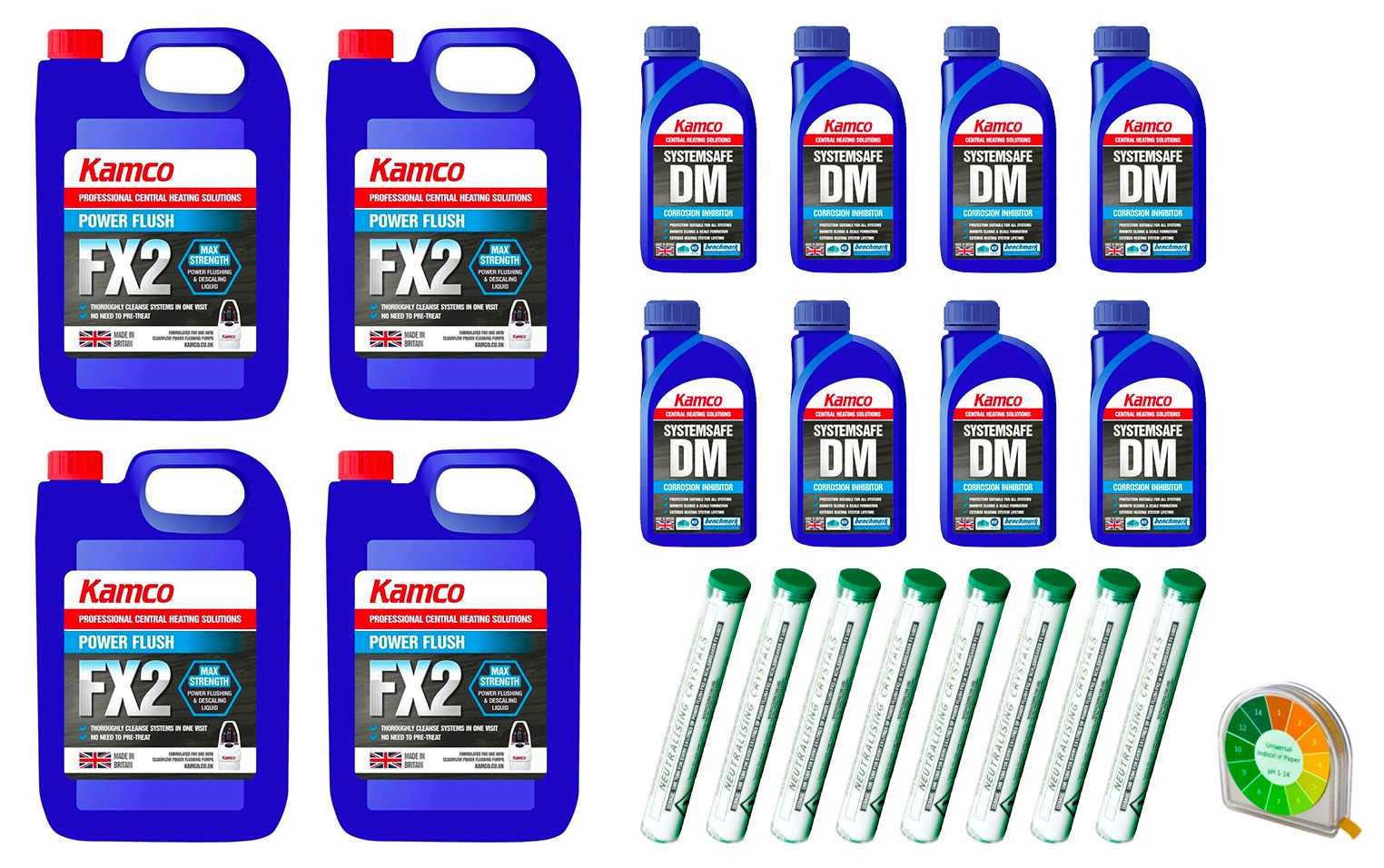 Power Flushing Chemical 'Eightpack' with DM Inhibitor