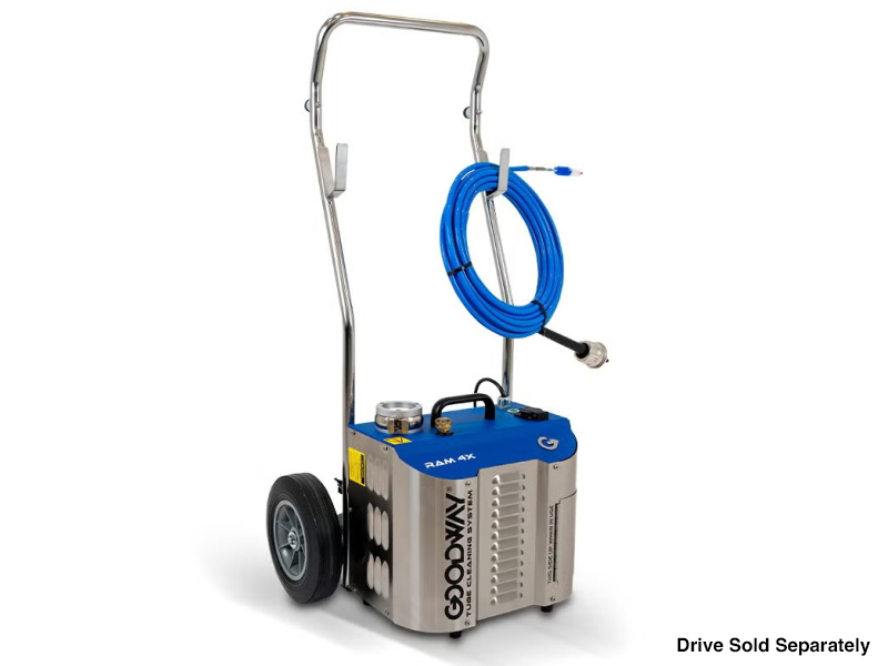 RAM 4X-ID Rotary Tube Cleaner C/W Trolly