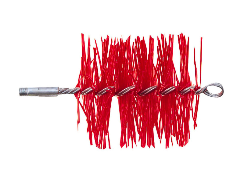 Plastic Brush c/w 1/2" Whit. Male Connection - Red